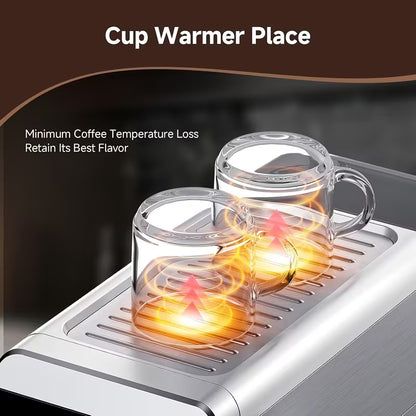 20-Bar 1350W Espresso Machine with Milk Frother