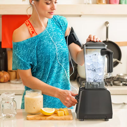 Professional Countertop Blender & Food Processor – 2400W, 25,000 RPM, 68 oz