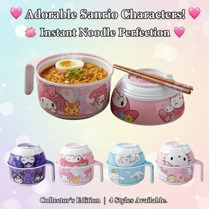 Ramen Bowl with Lid – Reusable Instant Noodle, Soup, Cereal & Salad Bowl