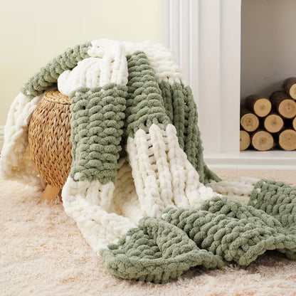 50 × 60 Inch Chunky Chenille Throw Blanket