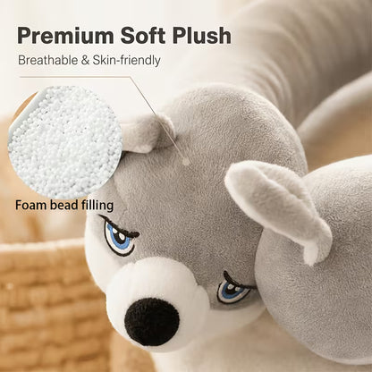 2-in-1 Cute Animal Neck Pillow & Phone Holder – U-Shaped Plush Travel Pillow & Hands-Free Phone Stand