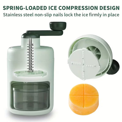 Manual Hand-Crank Ice Shaver & Crusher
