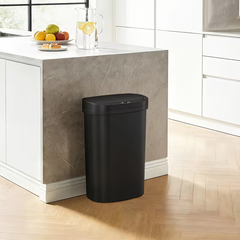 50L Touchless Motion Sensor Trash Can, Automatic Hands-Free Garbage Bin for Kitchen, Office, Bedroom & Living Room