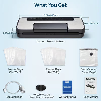 80KPa Automatic Food Vacuum Sealer Machine