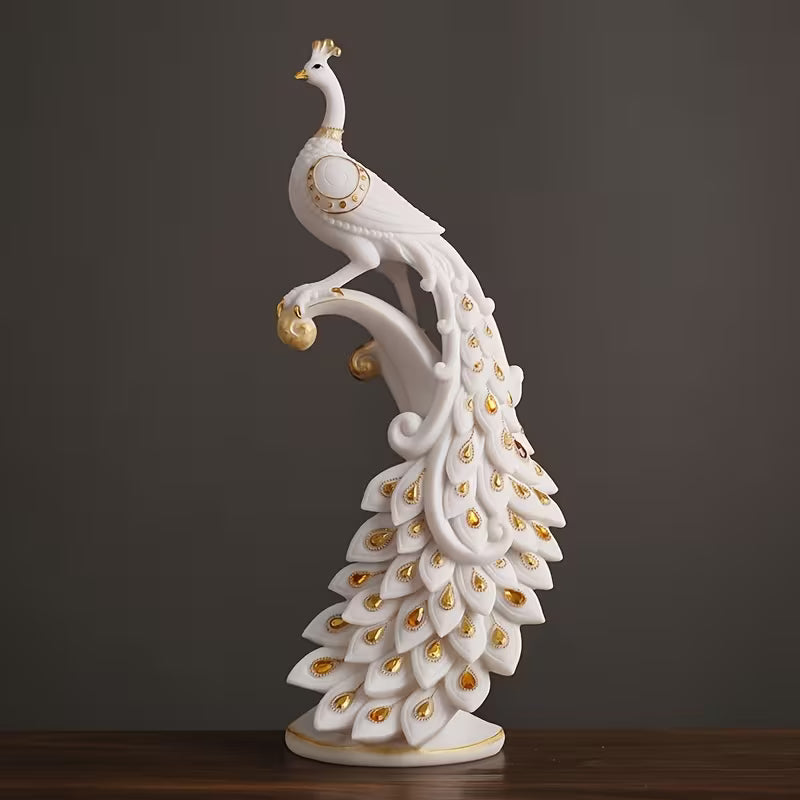 Modern Hand-Painted Resin Figurine – Elegant Tabletop Home Decor