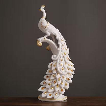 Modern Hand-Painted Resin Figurine – Elegant Tabletop Home Decor
