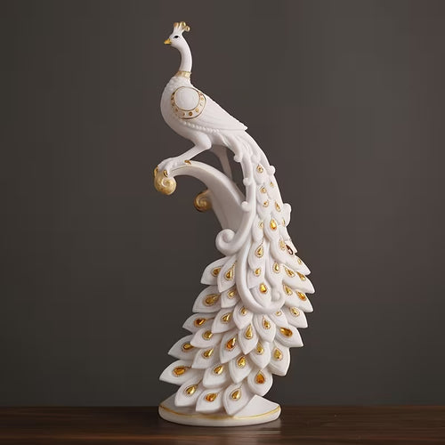Modern Hand-Painted Resin Figurine – Elegant Tabletop Home Decor