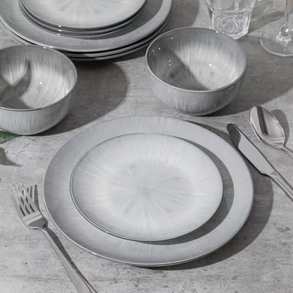 12-Piece Hand-Painted Porcelain Dinnerware Set – Service for 4