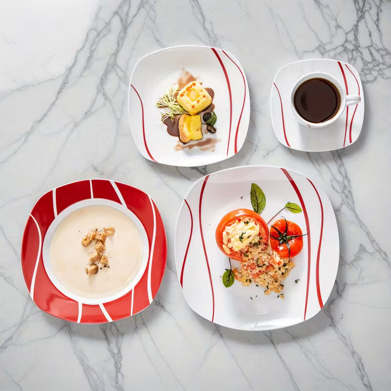 30-Piece Porcelain Dinnerware Set – Service for 6