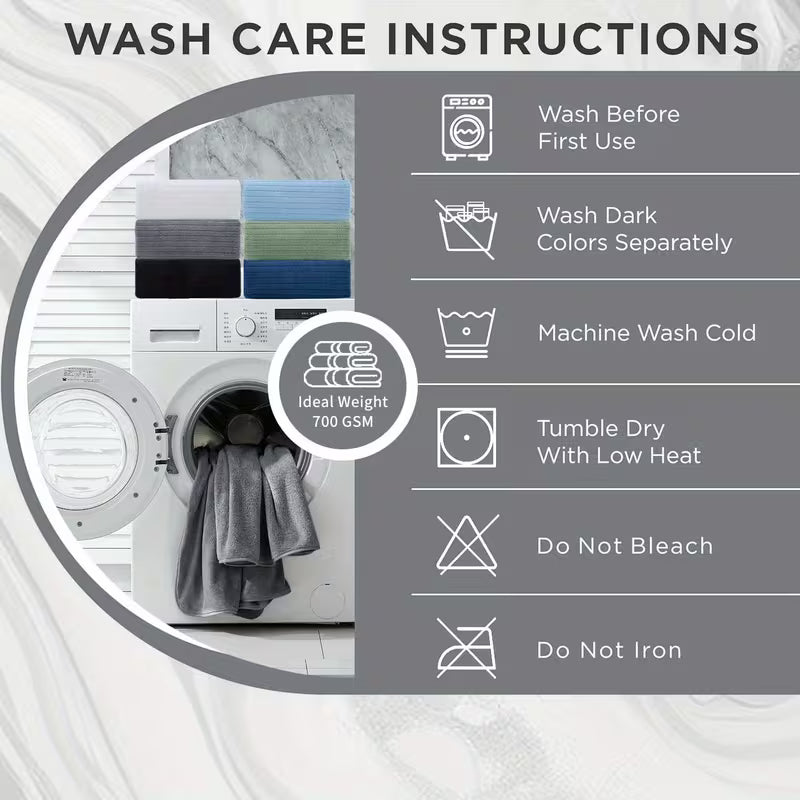 4-Pack Extra Large Bath Sheet Towels – 35 × 70 Inch Ultra Soft Microfiber