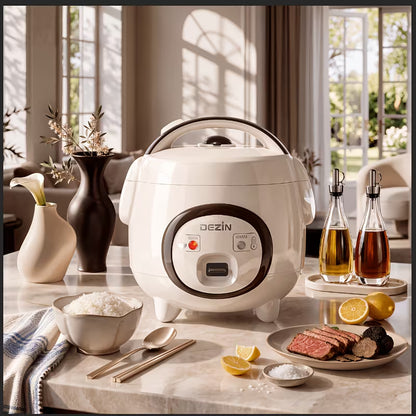 Multifunctional Rice Cooker with Steamer – Compact Rice Maker for Small Families