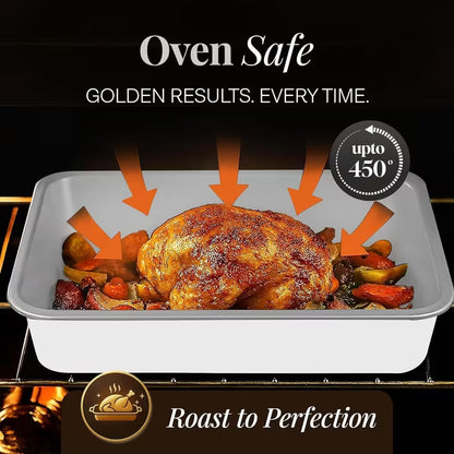 6-Piece Stackable Nonstick Baking Pans Set Bake More. Store Smarter. Save Space.