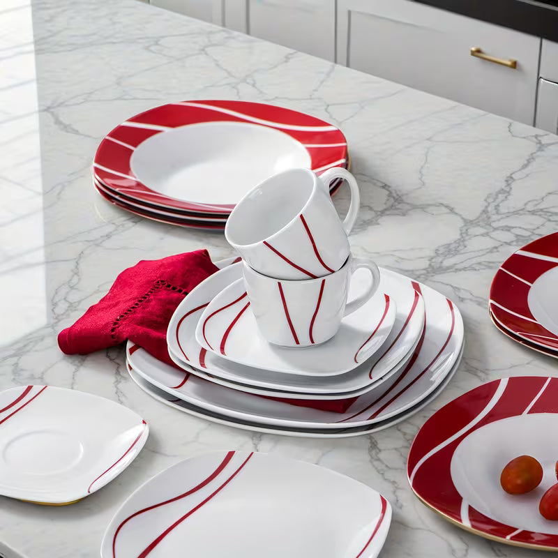 30-Piece Porcelain Dinnerware Set – Service for 6