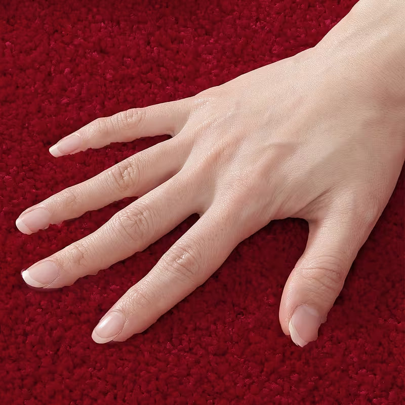 Soft Plush Bath Mat with Non-Slip TPR Backing