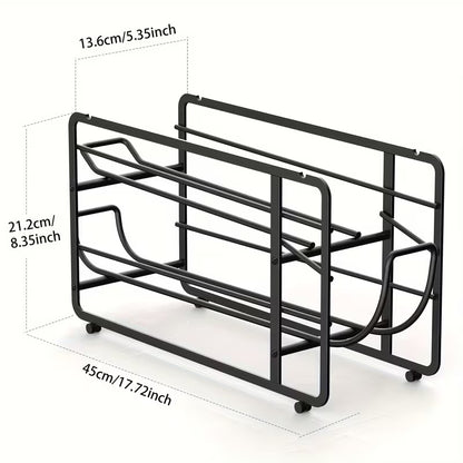 2-Pack Sliding Can Dispenser Rack – Stackable Pantry Can Organizer