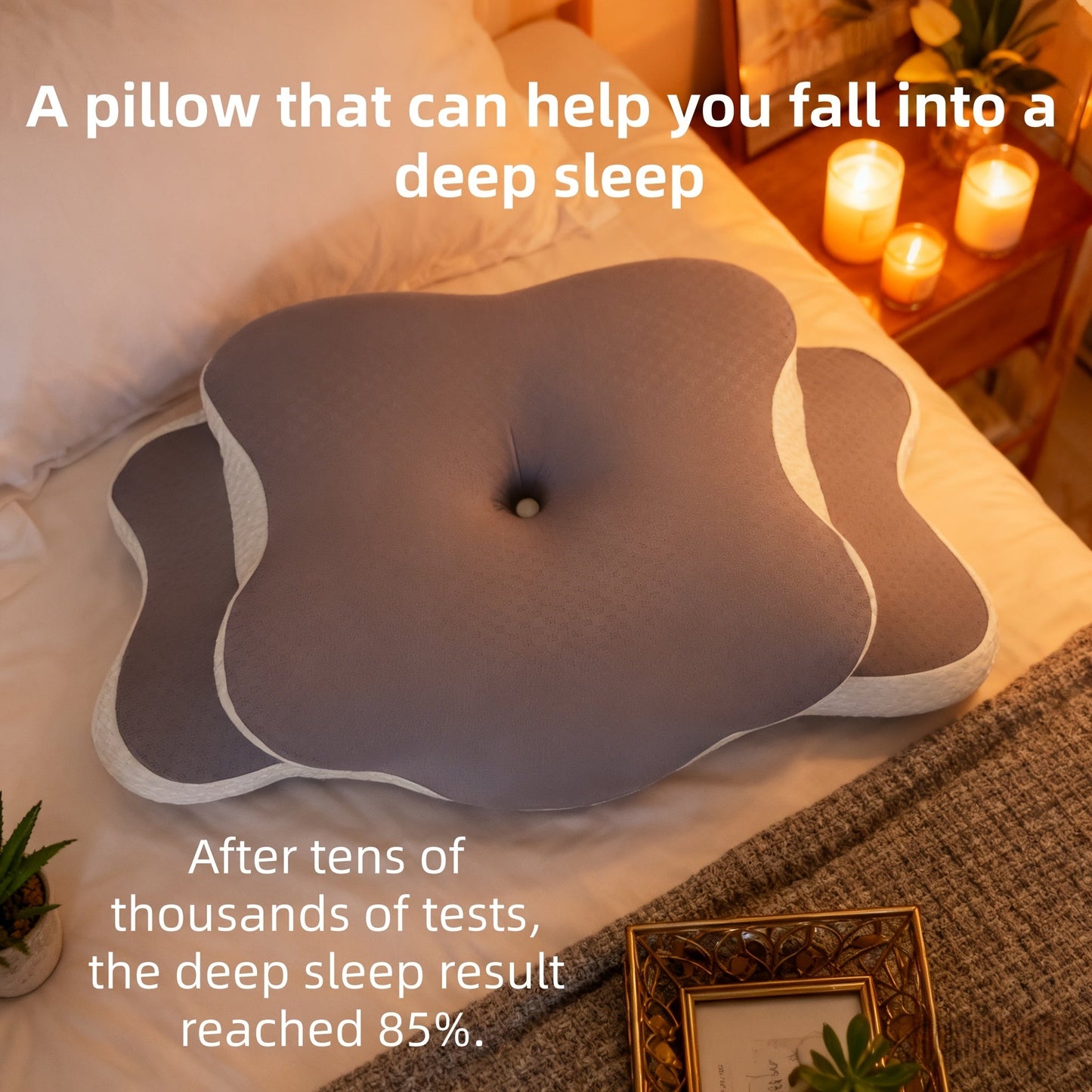 Ergonomic Cervical Memory Foam Pillow Cooling Bed Pillow Neck Support Sleep
