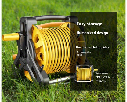 Automatic Retractable Water Hose Reel Set Garden Hose Spray Nozzle