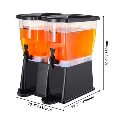 3 Gallon Beverage Dispenser w/ Stand Spigot Lid for Juice Tea Water Parties