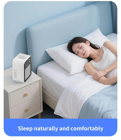 Portable Air Cooler Fan 6000mAh Rechargeable USB-C Personal Cooling Fan