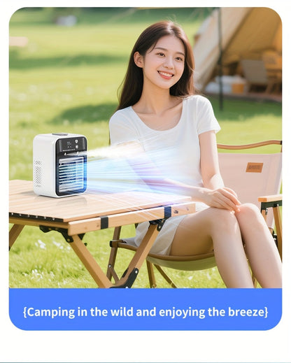 Portable Air Cooler Fan 6000mAh Rechargeable USB-C Personal Cooling Fan