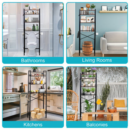 4/5-Tier Over-The-Toilet Storage Rack – Maximize Your Bathroom Space