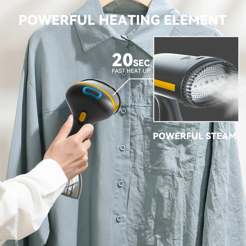 1100W Handheld Garment Steamer Fast Heat Clothes Steam Iron 300ml Tank