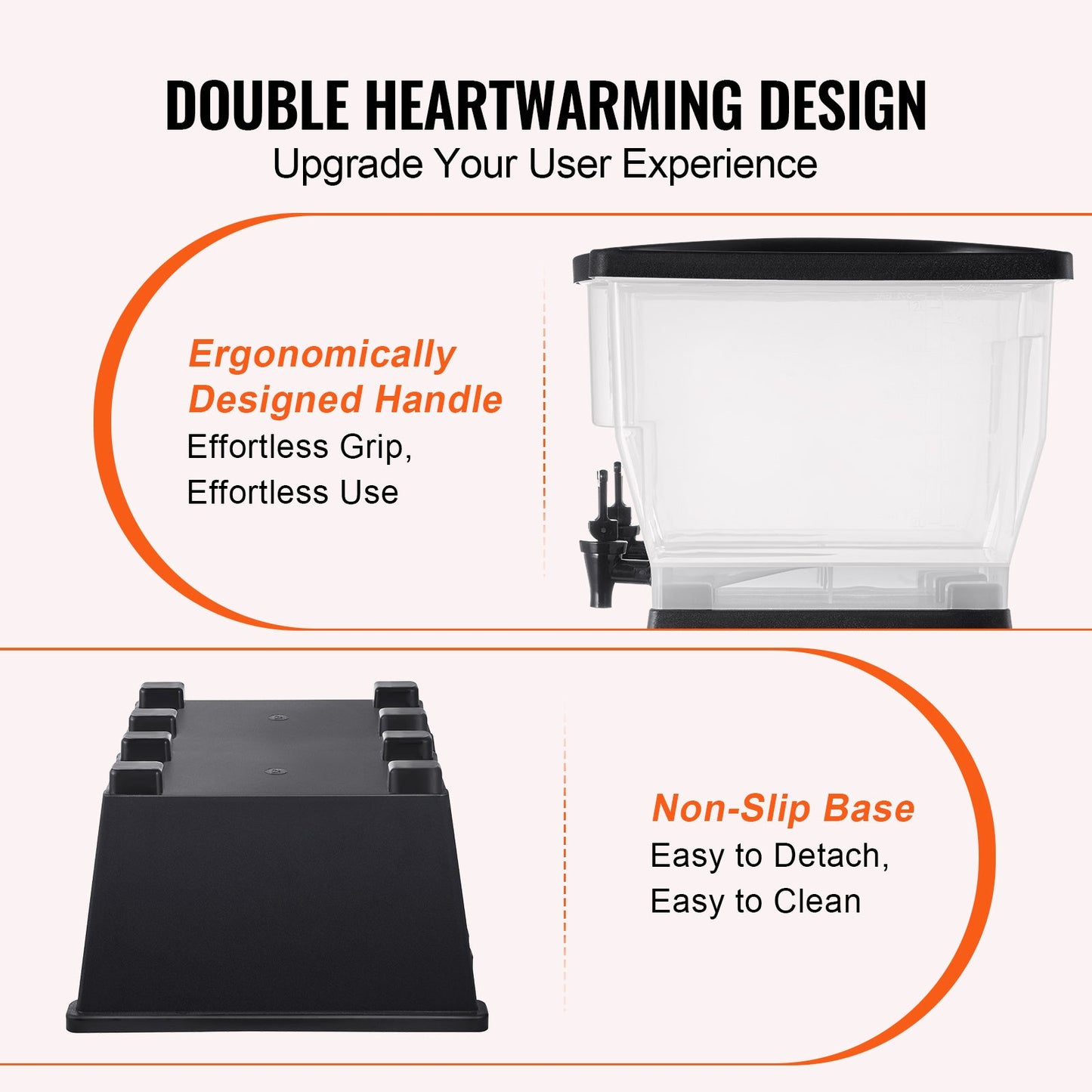 3 Gallon Beverage Dispenser w/ Stand Spigot Lid for Juice Tea Water Parties