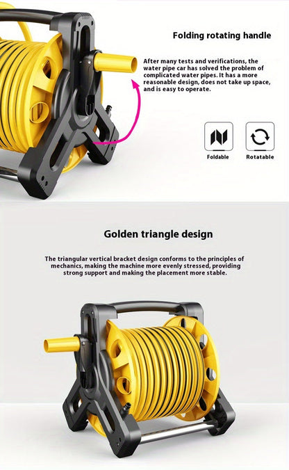Automatic Retractable Water Hose Reel Set Garden Hose Spray Nozzle