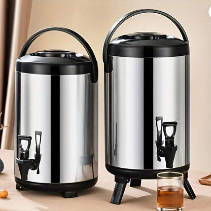 Insulated Beverage Dispenser w/ Tap 1.59-2.64 Gal Tea Juice Drink Server Handle