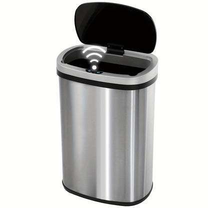 13 Gallon 50L Automatic Trash Can Touchless Motion Sensor Kitchen Garbage Bin