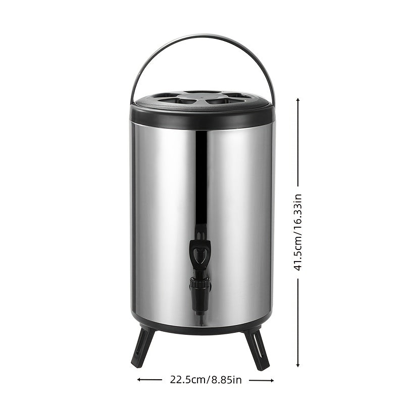 Insulated Beverage Dispenser w/ Tap 1.59-2.64 Gal Tea Juice Drink Server Handle