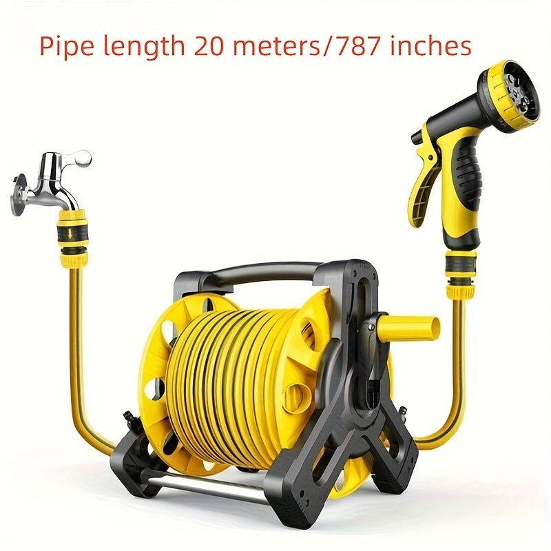 Automatic Retractable Water Hose Reel Set Garden Hose Spray Nozzle