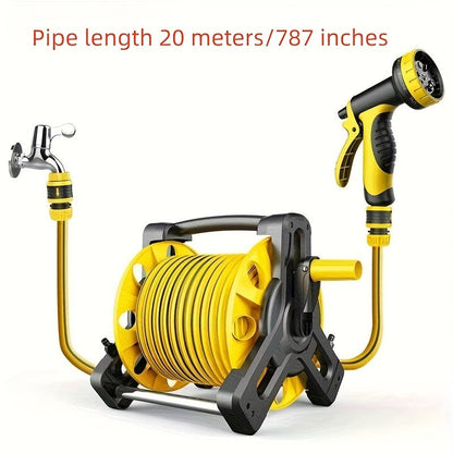 Automatic Retractable Water Hose Reel Set Garden Hose Spray Nozzle