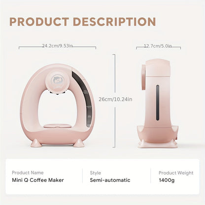 2 in 1 Single Serve Coffee Maker K Cup & Ground Coffee Brewer 4-8 Cup Size