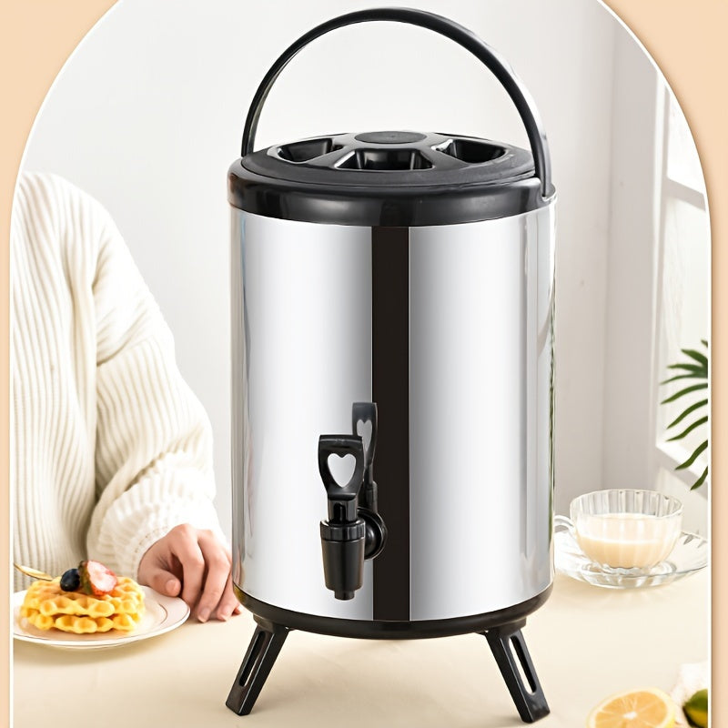 Insulated Beverage Dispenser w/ Tap 1.59-2.64 Gal Tea Juice Drink Server Handle