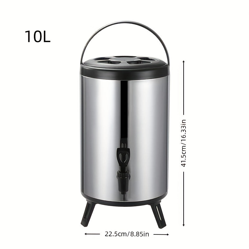 Insulated Beverage Dispenser w/ Tap 1.59-2.64 Gal Tea Juice Drink Server Handle
