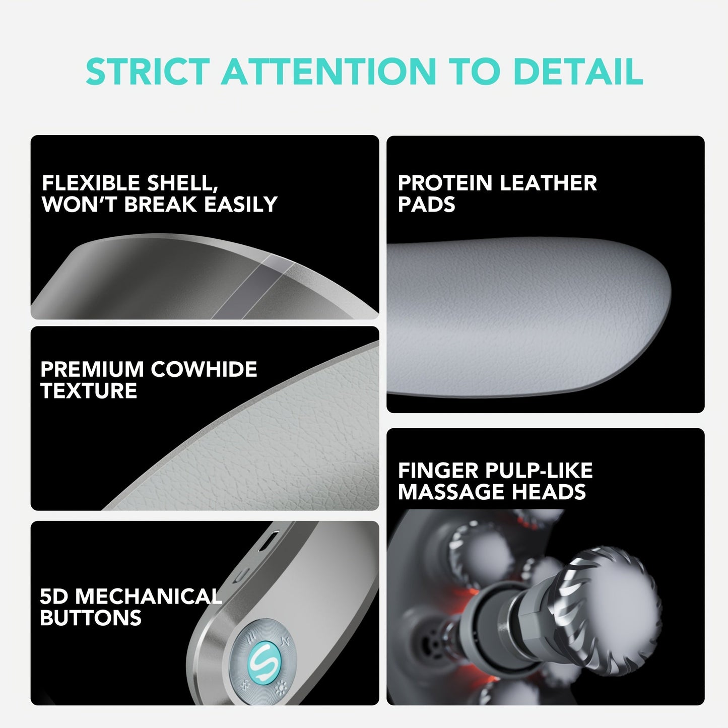 Neck Massager with Heat Cordless Portable Deep Kneading Muscle Relaxer