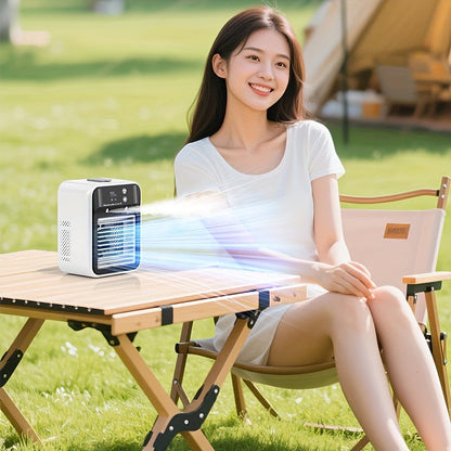 Portable Air Cooler Fan 6000mAh Rechargeable USB-C Personal Cooling Fan