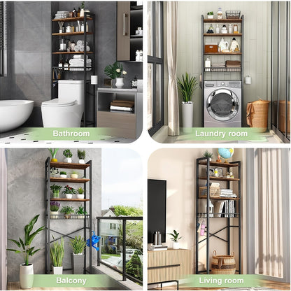 4/5-Tier Over-The-Toilet Storage Rack – Maximize Your Bathroom Space