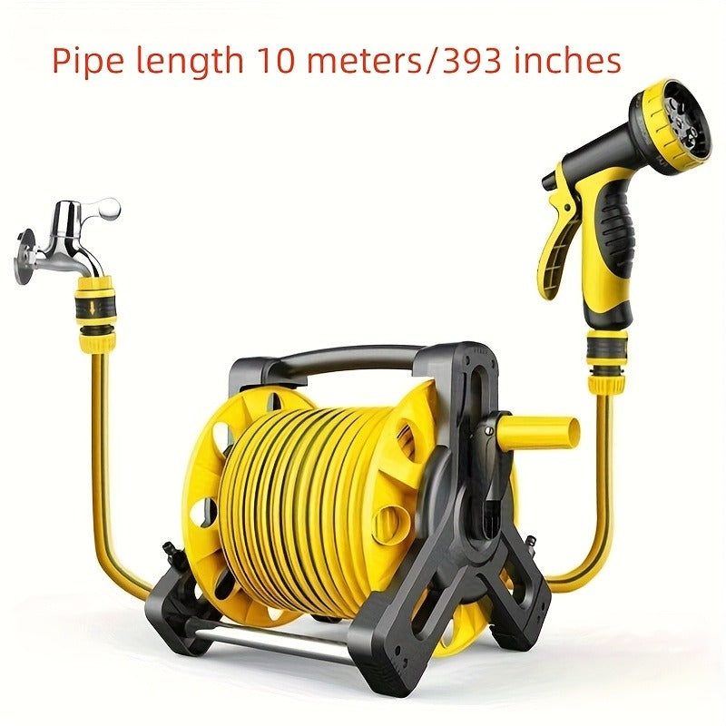 Automatic Retractable Water Hose Reel Set Garden Hose Spray Nozzle