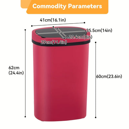 13 Gallon 50L Automatic Trash Can Touchless Motion Sensor Kitchen Garbage Bin
