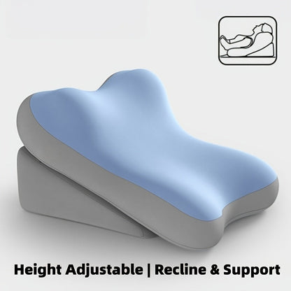Adjustable Bed Wedge Pillow Memory Foam Backrest Reading Support Cushion