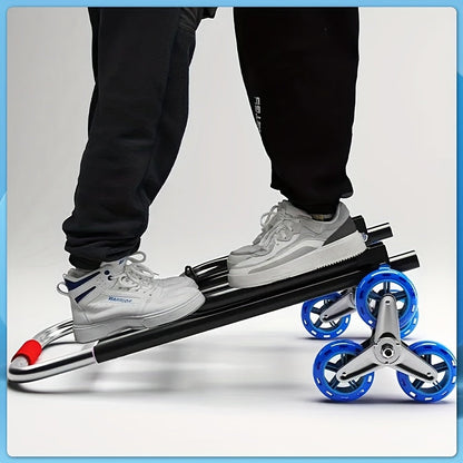 Heavy Duty Folding Hand Truck Stair Climbing Cart Portable Dolly Adjustable Handle