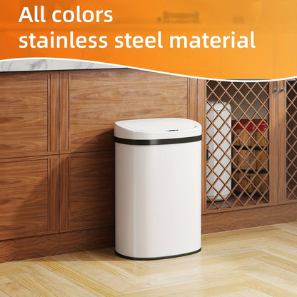 13 Gallon 50L Automatic Trash Can Touchless Motion Sensor Kitchen Garbage Bin
