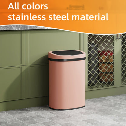 13 Gallon 50L Automatic Trash Can Touchless Motion Sensor Kitchen Garbage Bin