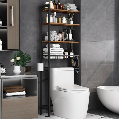 4/5-Tier Over-The-Toilet Storage Rack – Maximize Your Bathroom Space