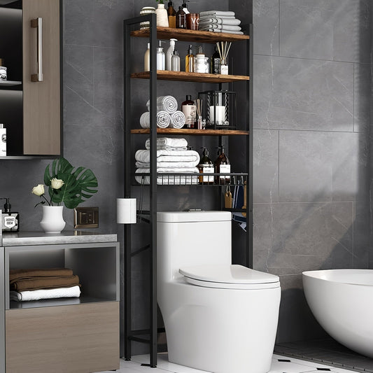 4/5-Tier Over-The-Toilet Storage Rack – Maximize Your Bathroom Space