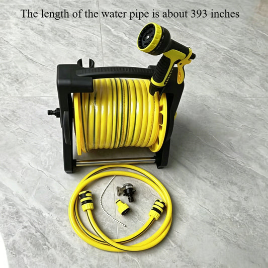 Automatic Retractable Water Hose Reel Set Garden Hose Spray Nozzle