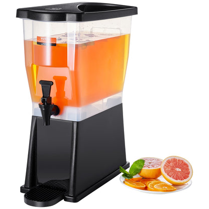 3 Gallon Beverage Dispenser w/ Stand Spigot Lid for Juice Tea Water Parties