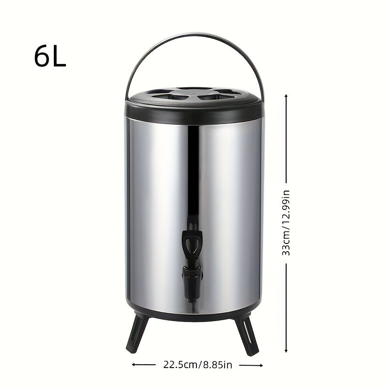 Insulated Beverage Dispenser w/ Tap 1.59-2.64 Gal Tea Juice Drink Server Handle